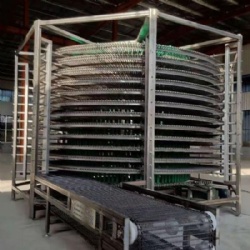 Quick Frozen Single Spiral Freezer For Ice Cream